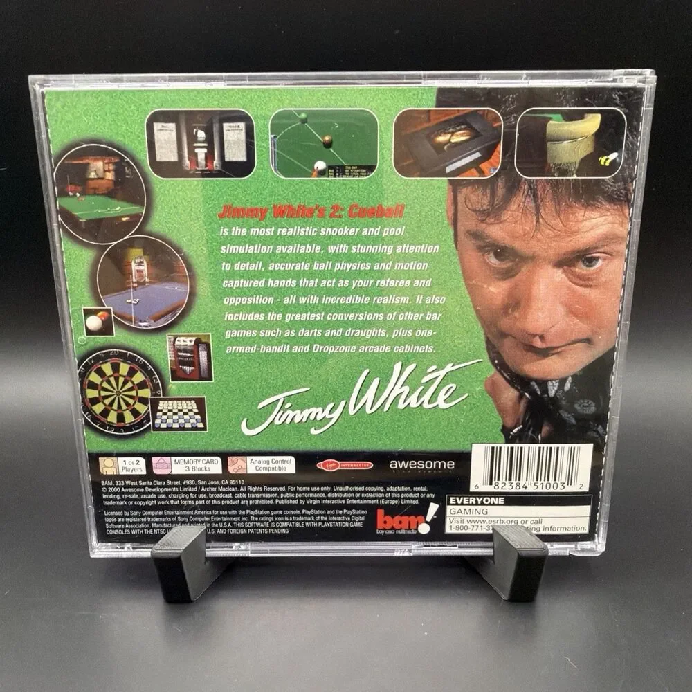 Jimmy White's 2: Cueball (PlayStation 1 PS1) CIB COMPLETE